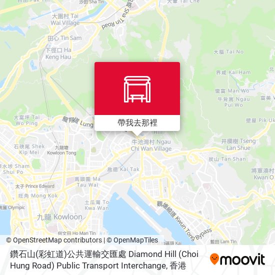 鑽石山(彩虹道)公共運輸交匯處 Diamond Hill (Choi Hung Road) Public Transport Interchange地圖