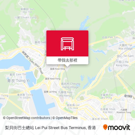 梨貝街巴士總站 Lei Pui Street Bus Terminus地圖