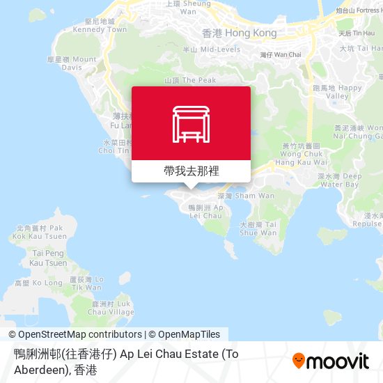 鴨脷洲邨(往香港仔) Ap Lei Chau Estate (To Aberdeen)地圖