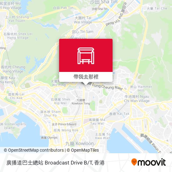 廣播道巴士總站 Broadcast Drive B/T地圖