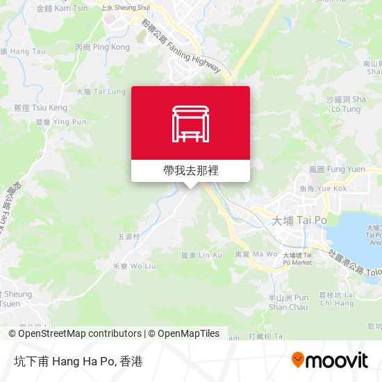 坑下甫 Hang Ha Po地圖