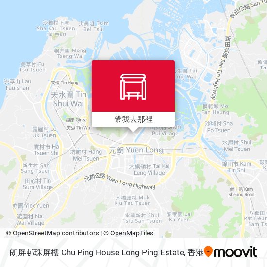 朗屏邨珠屏樓 Chu Ping House Long Ping Estate地圖