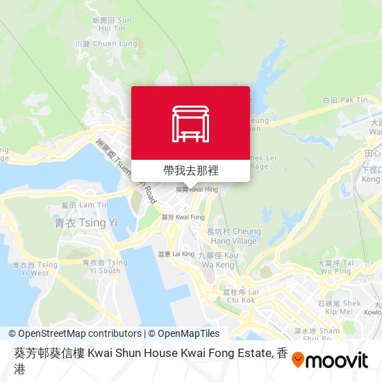 葵芳邨葵信樓 Kwai Shun House Kwai Fong Estate地圖