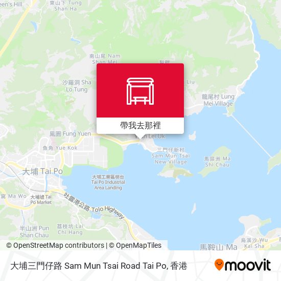 大埔三門仔路 Sam Mun Tsai Road Tai Po地圖