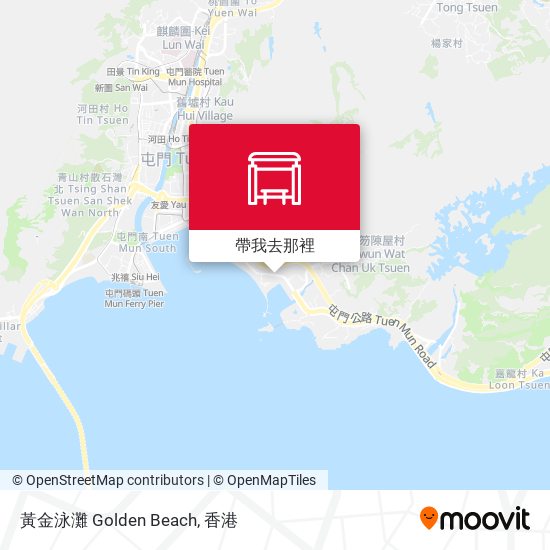 黃金泳灘 Golden Beach地圖