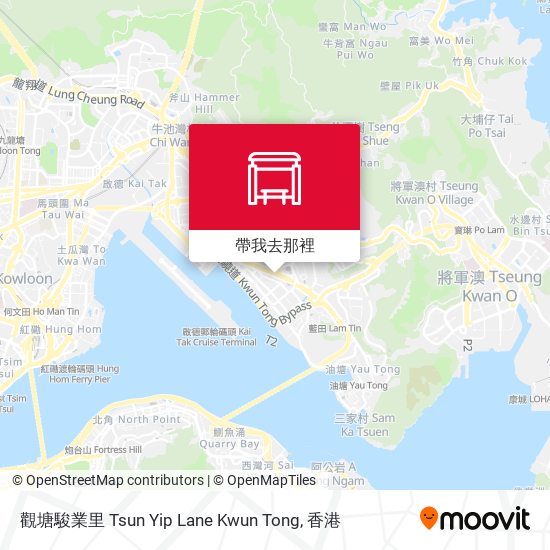 觀塘駿業里 Tsun Yip Lane Kwun Tong地圖