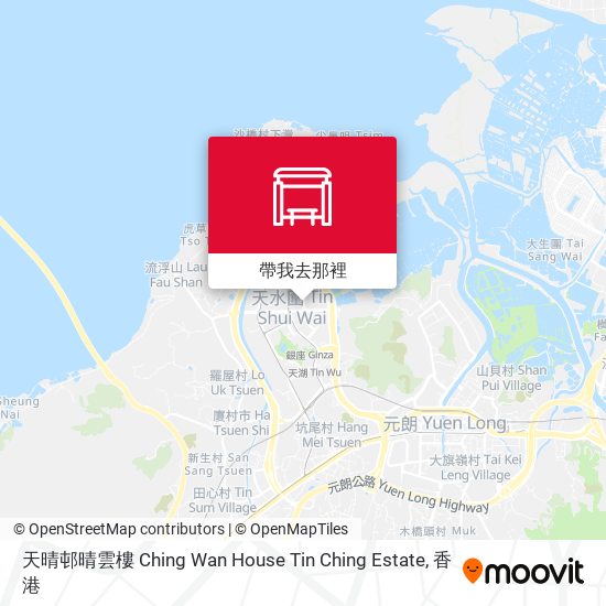 天晴邨晴雲樓 Ching Wan House Tin Ching Estate地圖