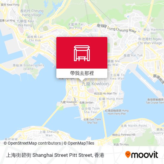 上海街碧街 Shanghai Street Pitt Street地圖