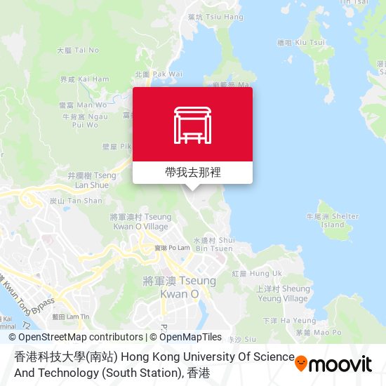 香港科技大學(南站) Hong Kong University Of Science And Technology (South Station)地圖