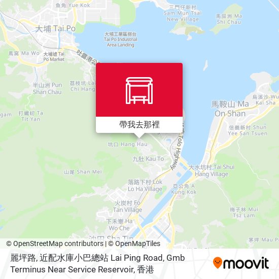 麗坪路, 近配水庫小巴總站 Lai Ping Road, Gmb Terminus Near Service Reservoir地圖