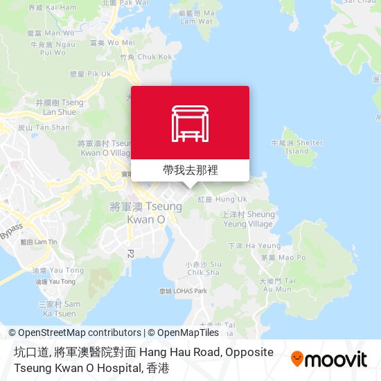 坑口道, 將軍澳醫院對面 Hang Hau Road, Opposite Tseung Kwan O Hospital地圖