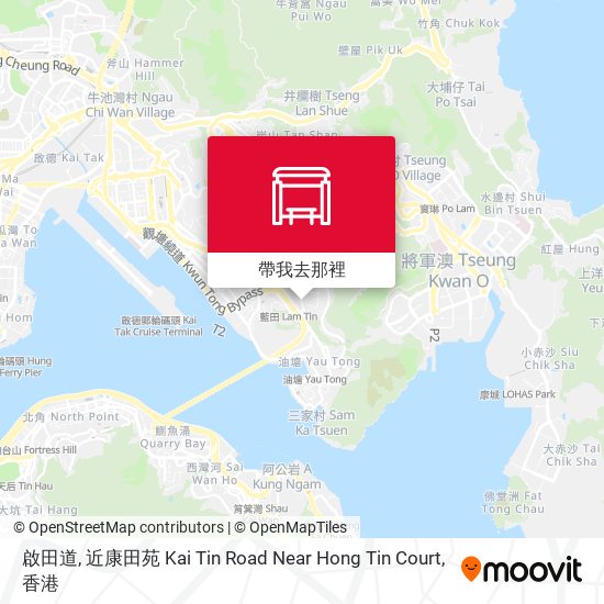 啟田道, 近康田苑 Kai Tin Road Near Hong Tin Court地圖