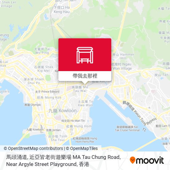 馬頭涌道, 近亞皆老街遊樂場 MA Tau Chung Road, Near Argyle Street Playground地圖