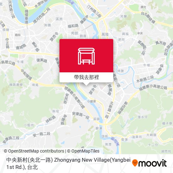 中央新村(央北一路) Zhongyang New Village(Yangbei 1st Rd.)地圖