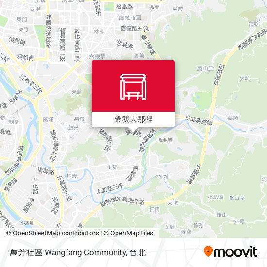萬芳社區 Wangfang Community地圖