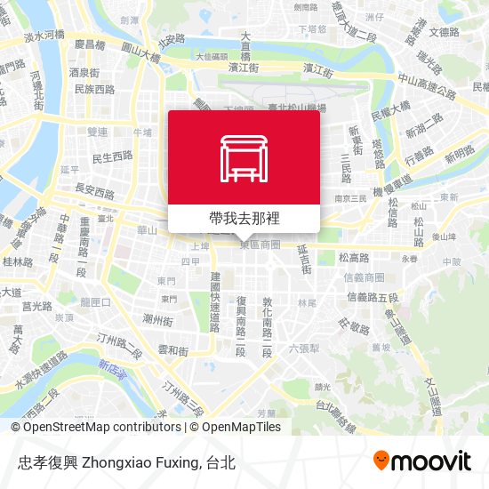 忠孝復興 Zhongxiao Fuxing地圖
