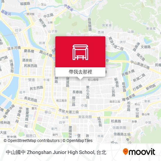 中山國中 Zhongshan Junior High School地圖