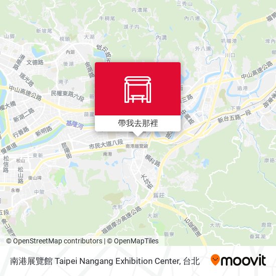 南港展覽館 Taipei Nangang Exhibition Center地圖