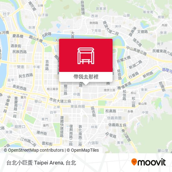 台北小巨蛋 Taipei Arena地圖