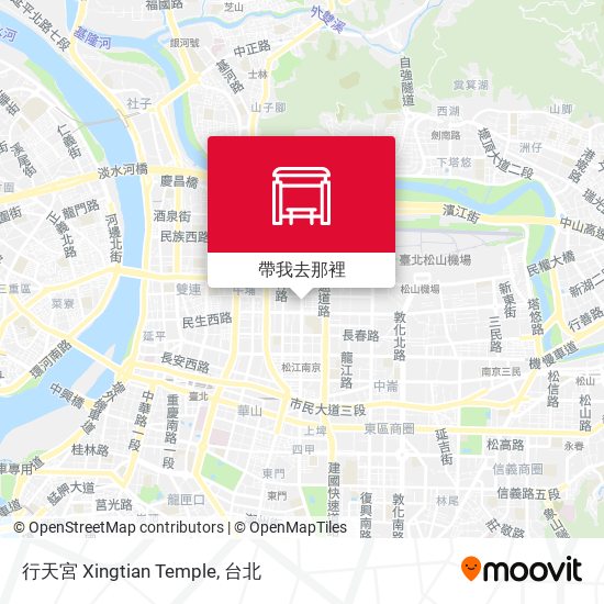 行天宮 Xingtian Temple地圖