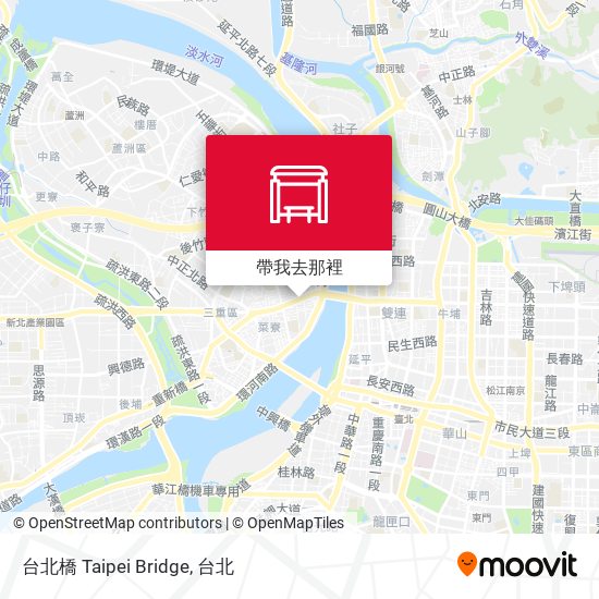 台北橋 Taipei Bridge地圖