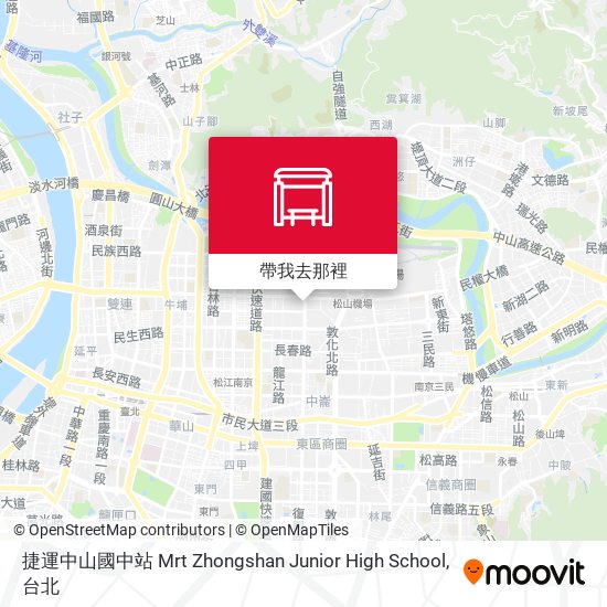 捷運中山國中站 Mrt Zhongshan Junior High School地圖