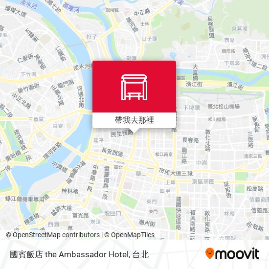 國賓飯店 the Ambassador Hotel地圖