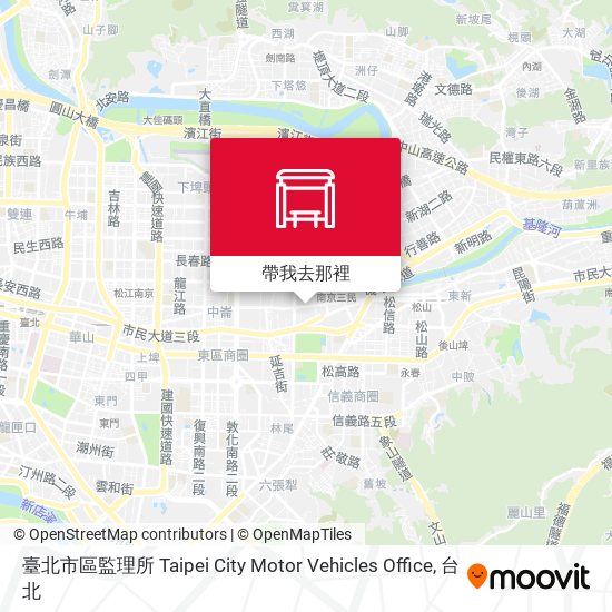 臺北市區監理所 Taipei City Motor Vehicles Office地圖
