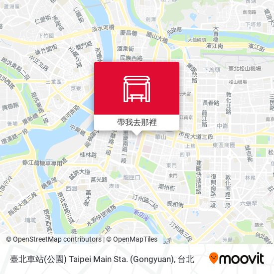 臺北車站(公園) Taipei Main Sta. (Gongyuan)地圖