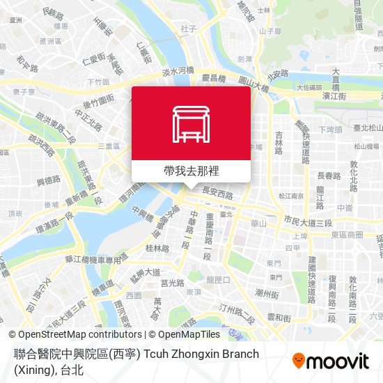 聯合醫院中興院區(西寧) Tcuh Zhongxin Branch (Xining)地圖