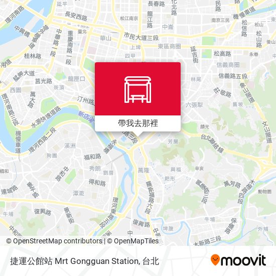 捷運公館站 Mrt Gongguan Station地圖
