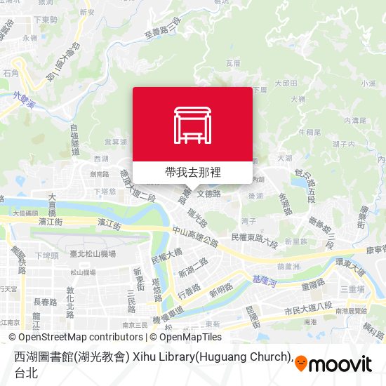西湖圖書館(湖光教會) Xihu Library(Huguang Church)地圖
