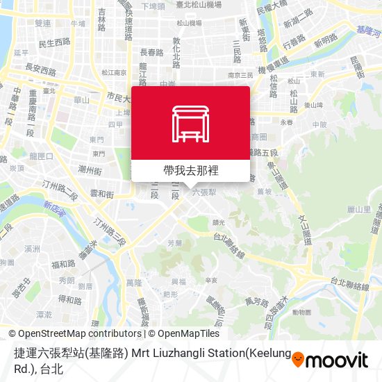 捷運六張犁站(基隆路) Mrt Liuzhangli Station(Keelung Rd.)地圖