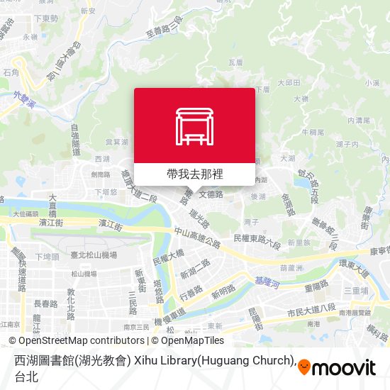 西湖圖書館(湖光教會) Xihu Library(Huguang Church)地圖