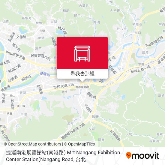 捷運南港展覽館站(南港路) Mrt Nangang Exhibition Center Station(Nangang Road地圖