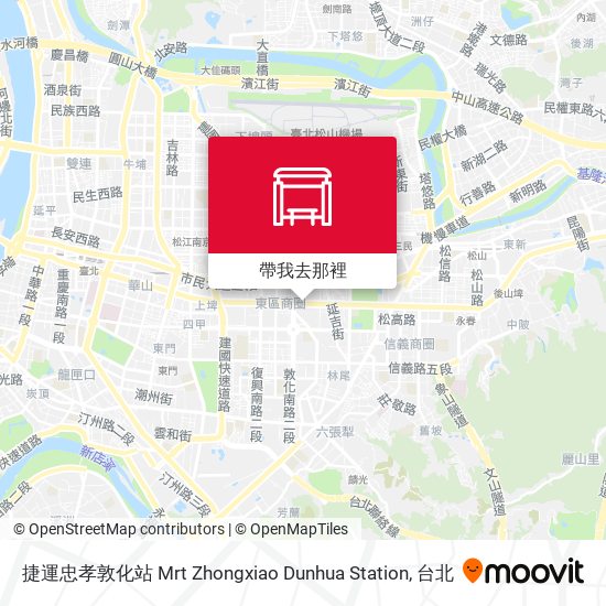 捷運忠孝敦化站 Mrt Zhongxiao Dunhua Station地圖