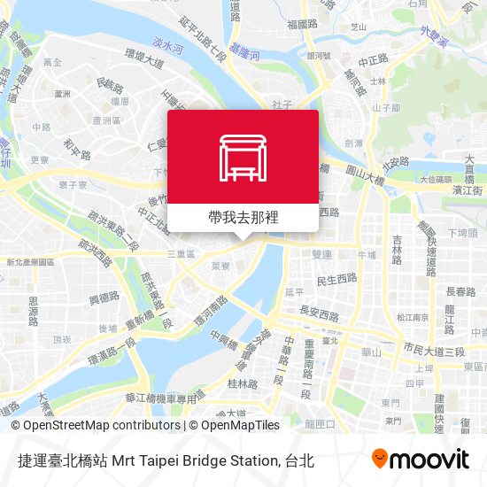 捷運臺北橋站 Mrt Taipei Bridge Station地圖