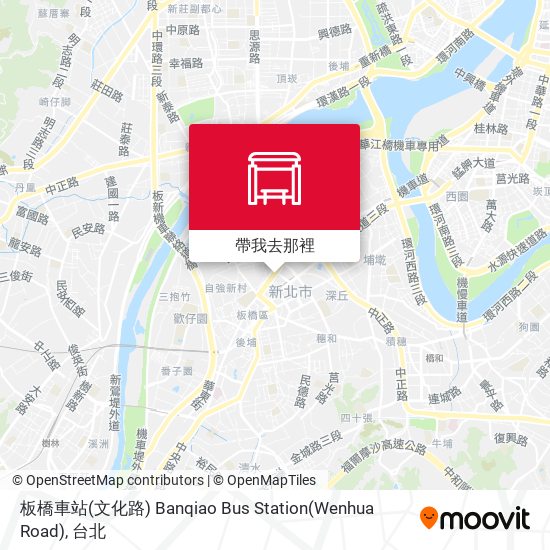 板橋車站(文化路) Banqiao Bus Station(Wenhua Road)地圖