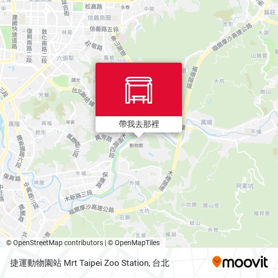 捷運動物園站 Mrt Taipei Zoo Station地圖