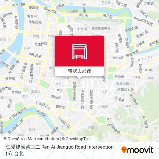 仁愛建國路口二 Ren-Ai Jianguo Road Intersection (Ii)地圖