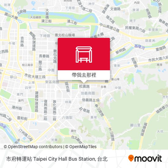 市府轉運站 Taipei City Hall Bus Station地圖