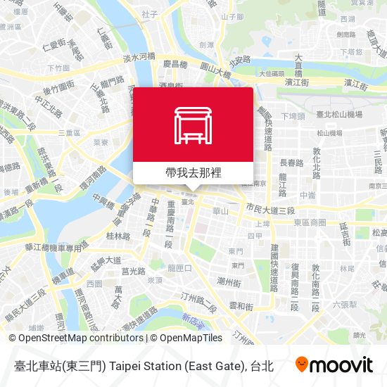 臺北車站(東三門) Taipei Station (East Gate)地圖