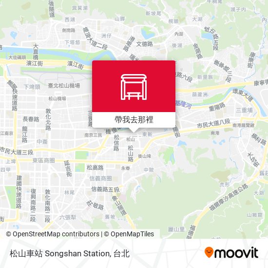 松山車站 Songshan Station地圖