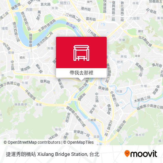 捷運秀朗橋站 Xiulang Bridge Station地圖