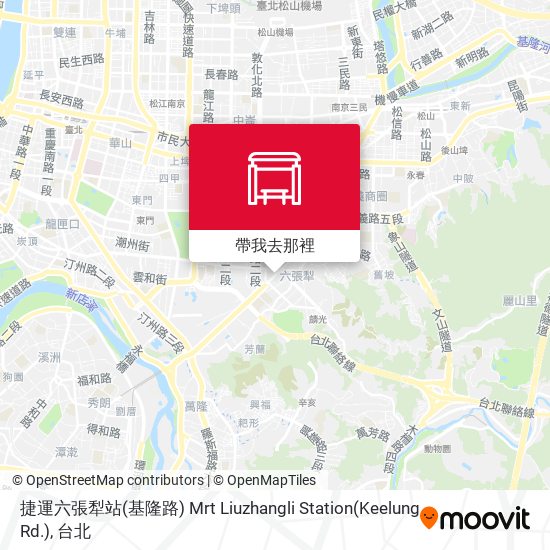 捷運六張犁站(基隆路) Mrt Liuzhangli Station(Keelung Rd.)地圖