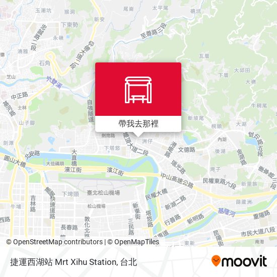 捷運西湖站 Mrt Xihu Station地圖