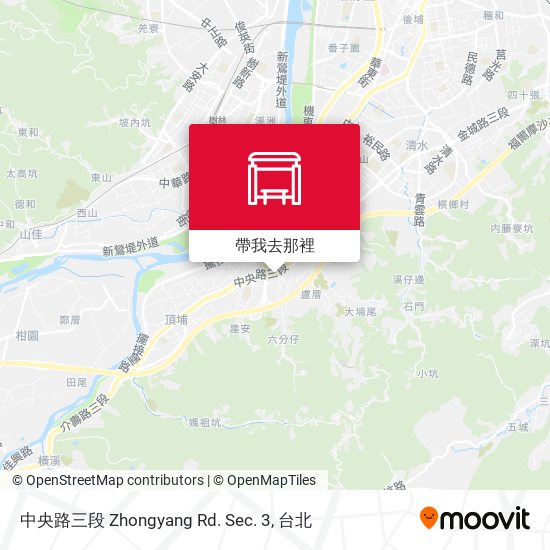 中央路三段 Zhongyang Rd. Sec. 3地圖