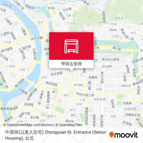 中原街口(老人住宅) Zhongyuan St. Entrance (Senior Housing)地圖