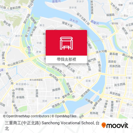 三重商工(中正北路) Sanchong Vocational School地圖