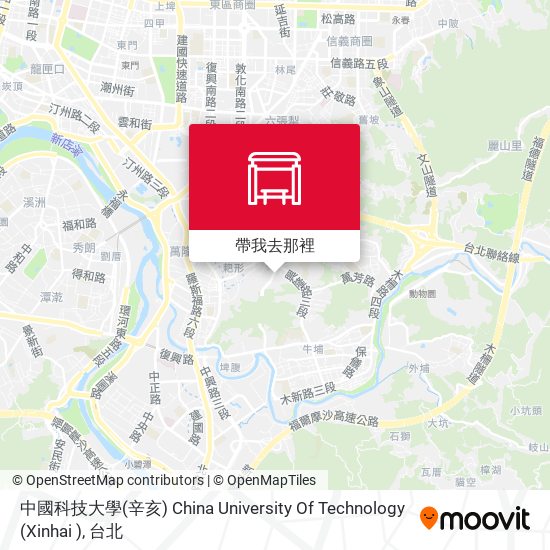 中國科技大學(辛亥) China University Of Technology (Xinhai )地圖